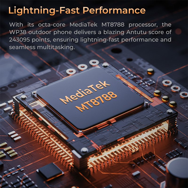 Fast Charging NFC 6.52 Inch Waterproof OUKITEL WP38 Rugged Smartphone with Big Battery